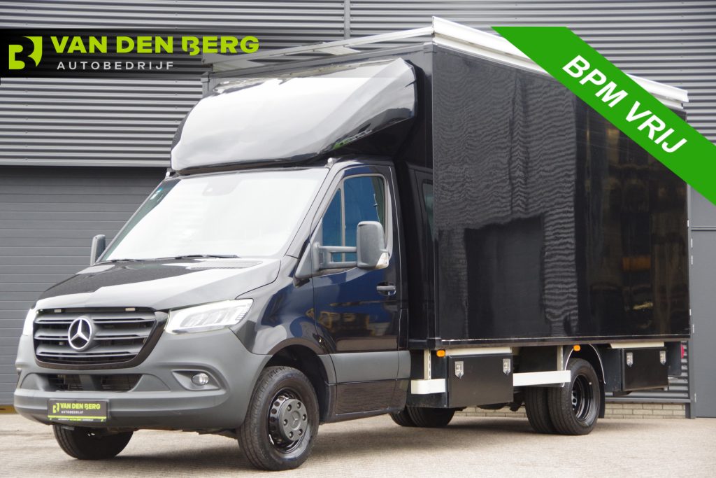 Mercedes-Benz Sprinter - 519 3.0 CDI V6 BAKWAGEN, AUT. LED, CAMERA, MBUX10'', GEVEERDE STOEL, LEDER, NAVI, CLIMA, STOELVERWARMING, ZIJDEUR